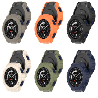For Amazfit Active Edge A2212 Armored Hollow Half Pack TPU Watch Protective Case(Black) by buy2fix