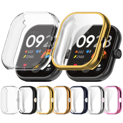 For Redmi Watch 4 Full Package TPU Electroplated Watch Protective Case(Silver) - Watch Cases by buy2fix | Online Shopping UK | buy2fix