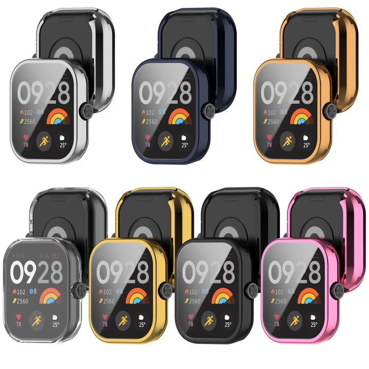 For Redmi Watch 4 Full Package TPU Electroplated Watch Protective Case(Gold) - Watch Cases by buy2fix | Online Shopping UK | buy2fix