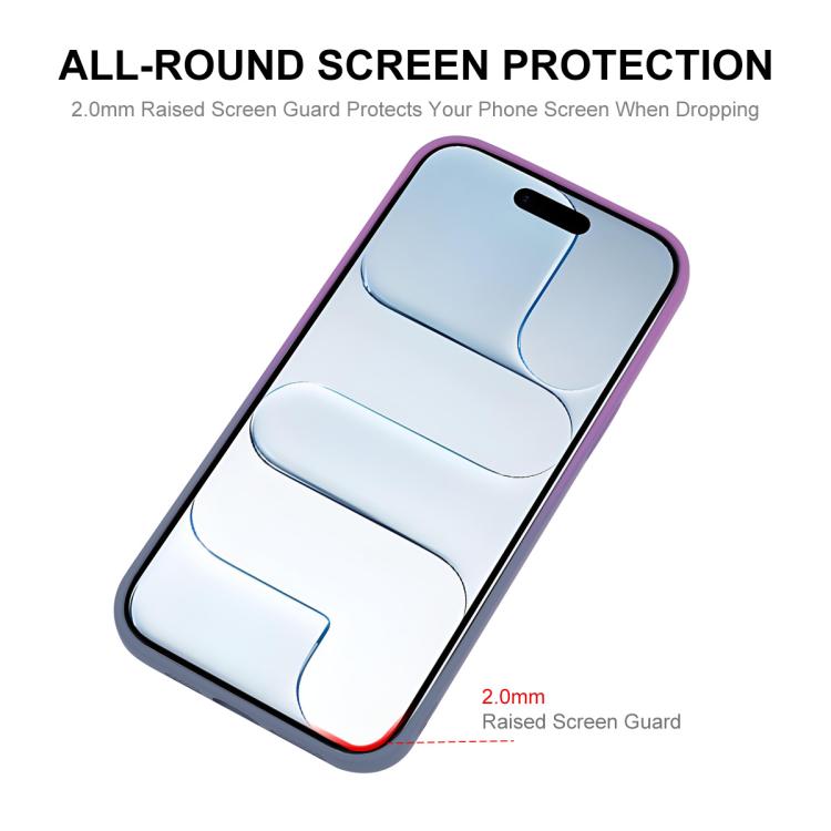 For iPhone Air ENKAY Hat-Prince MagSafe Rainbow Gradient Silicone Phone Case with Lens Film(Orange Yellow) - iPhone Air Cases by ENKAY | Online Shopping UK | buy2fix