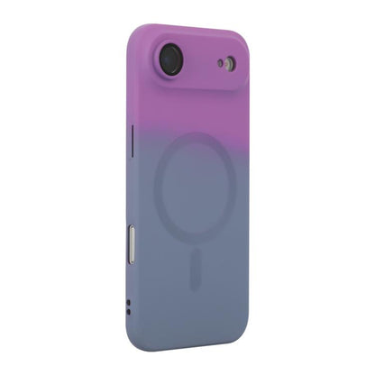 For iPhone Air ENKAY Hat-Prince MagSafe Rainbow Gradient Silicone Phone Case with Lens Film(Purple Blue) - iPhone Air Cases by ENKAY | Online Shopping UK | buy2fix