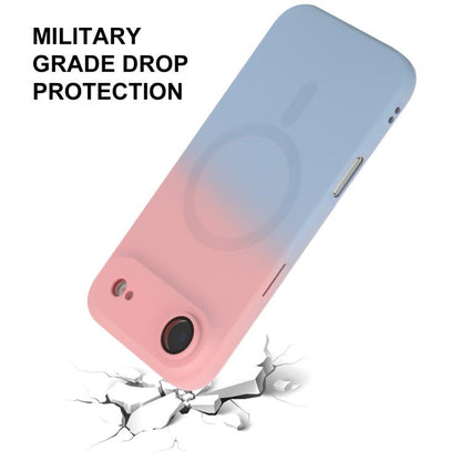 For iPhone Air ENKAY Hat-Prince MagSafe Rainbow Gradient Silicone Phone Case with Lens Film(Purple Blue) - iPhone Air Cases by ENKAY | Online Shopping UK | buy2fix