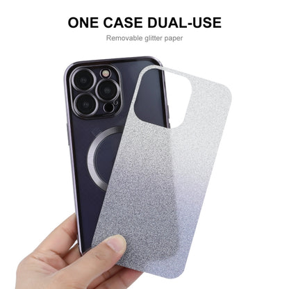 For iPhone 13 Pro ENKAY Hat-Prince Magnetic Glitter Plated Shockproof Phone Case with Lens Film(Green) - iPhone 13 Pro Cases by ENKAY | Online Shopping UK | buy2fix