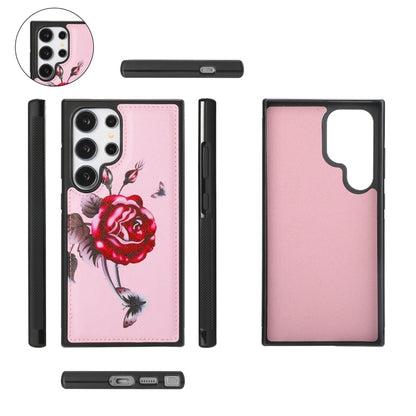 For Samsung Galaxy S24 5G Flower Multi-functional Crossbody Zipper Wallet Leather Phone Case(Pink) - Galaxy S24 5G Cases by buy2fix | Online Shopping UK | buy2fix