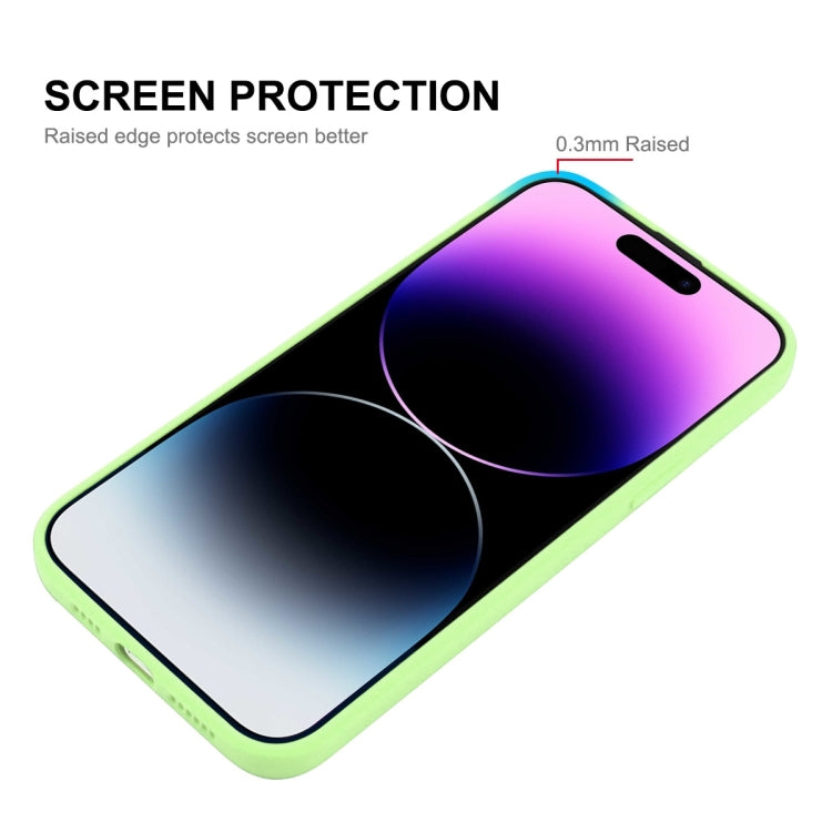 For iPhone 15 Pro Max ENKAY Liquid Silicone Soft Shockproof Phone Case(Light Green) - iPhone 15 Pro Max Cases by ENKAY | Online Shopping UK | buy2fix