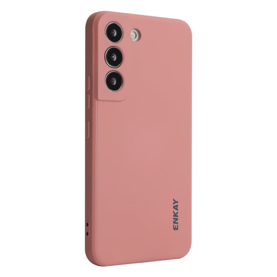 For Samsung Galaxy S24+ 5G ENKAY Liquid Silicone Soft Shockproof Phone Case(Pink)