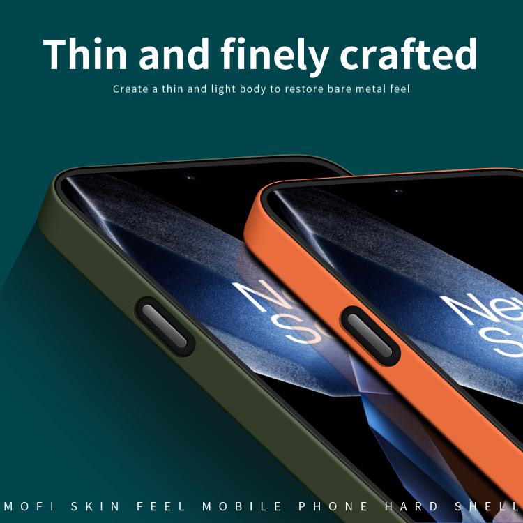 For OnePlus 13 MOFI Qin Series Skin Feel All-inclusive PC Phone Case(Green) by MOFI