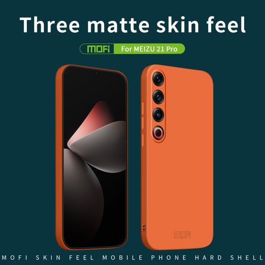 For Meizu 21 Pro MOFI Qin Series Skin Feel All-inclusive PC Phone Case(Orange) by MOFI