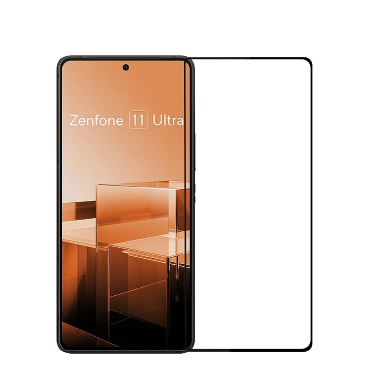 For Asus Zenfone 11 Ultra MOFI 9H 2.5D Full Screen Tempered Glass Film(Black) by MOFI