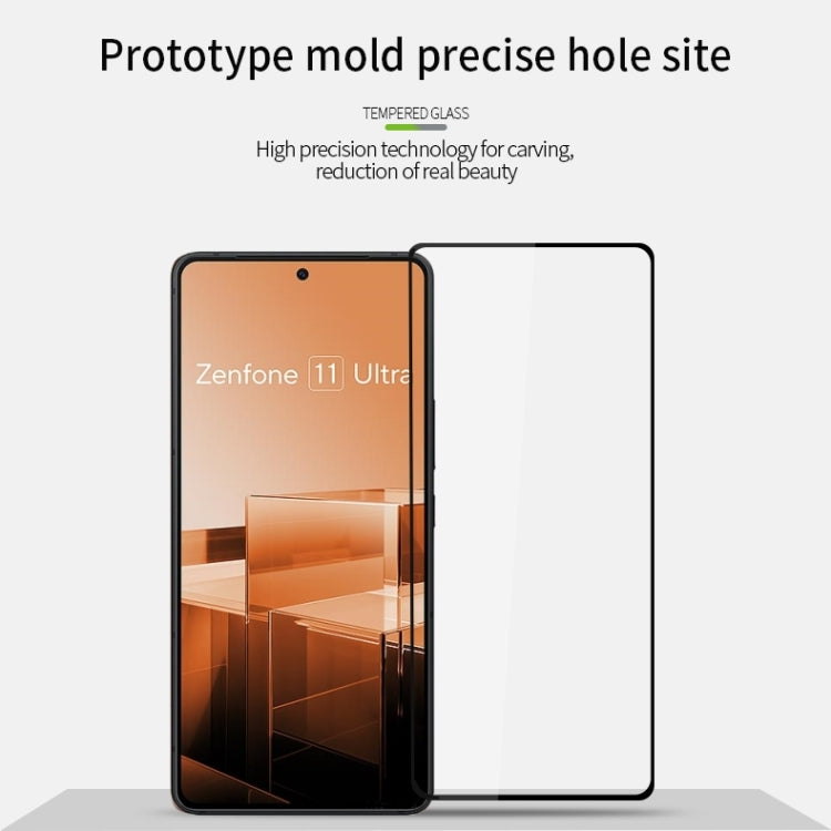 For Asus Zenfone 11 Ultra MOFI 9H 2.5D Full Screen Tempered Glass Film(Black) by MOFI