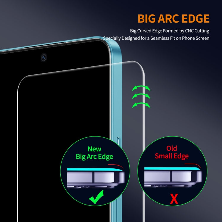 For vivo iQOO Neo7 / Neo7 Pro 5pcs ENKAY 9H Big Arc Edge High Aluminum-silicon Tempered Glass Film - vivo Tempered Glass by ENKAY | Online Shopping UK | buy2fix