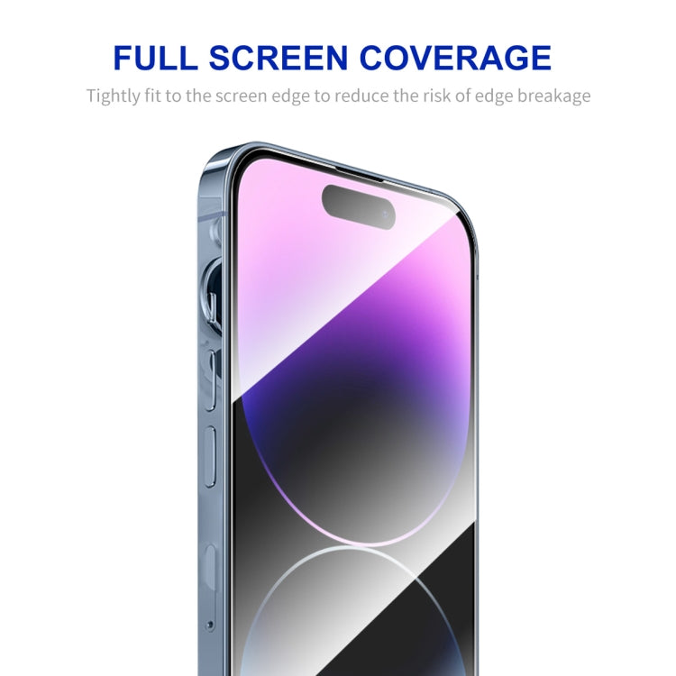 For iPhone 14 Pro ENKAY Easy Install High Alumina Silicon Full Glass Film - iPhone 14 Pro Tempered Glass by ENKAY | Online Shopping UK | buy2fix