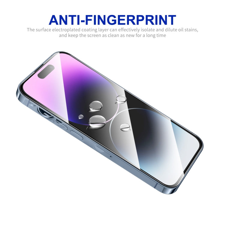 For iPhone 14 Pro ENKAY Easy Install High Alumina Silicon Full Glass Film - iPhone 14 Pro Tempered Glass by ENKAY | Online Shopping UK | buy2fix