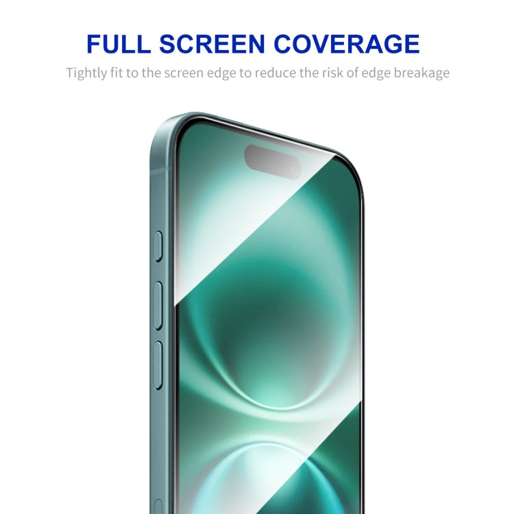 For iPhone 16 Plus ENKAY Easy Install High Alumina Silicon Full Glass Film by ENKAY