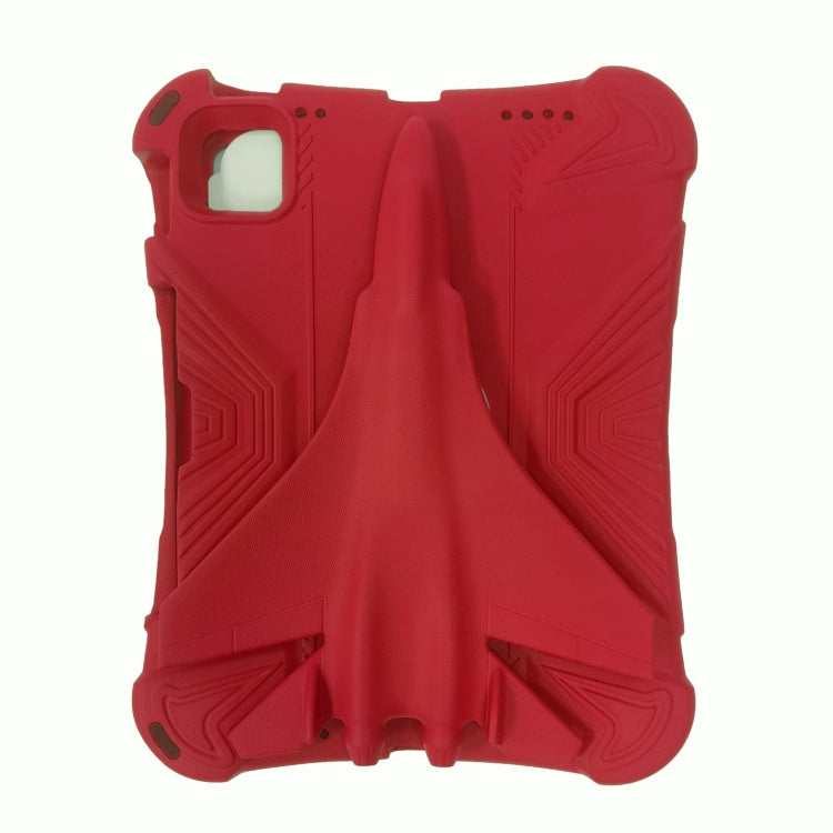 For iPad Pro 11 2020 / 2021 / 2022 360 Rotation Aircraft Holder EVA Shockproof Tablet Case(Red) - iPad Pro 11 (2022/2021) Cases by buy2fix | Online Shopping UK | buy2fix