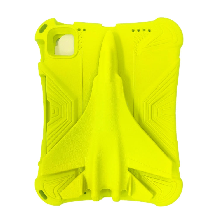 For iPad Pro 11 2020 / 2021 / 2022 360 Rotation Aircraft Holder EVA Shockproof Tablet Case(Yellow) - iPad Pro 11 (2022/2021) Cases by buy2fix | Online Shopping UK | buy2fix