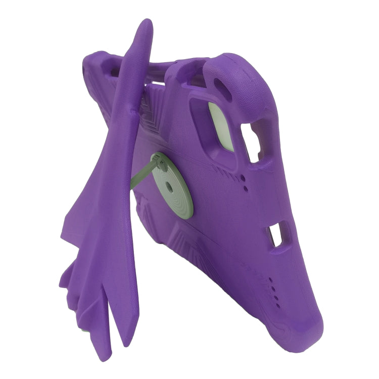 For iPad Air 2022 / 2020 10.9 360 Rotation Aircraft Holder EVA Shockproof Tablet Case(Purple) - iPad Air (2022) / (2020) 10.9 Cases by buy2fix | Online Shopping UK | buy2fix