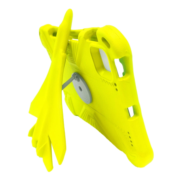 For iPad Air 2022 / 2020 10.9 360 Rotation Aircraft Holder EVA Shockproof Tablet Case(Yellow) - iPad Air (2022) / (2020) 10.9 Cases by buy2fix | Online Shopping UK | buy2fix