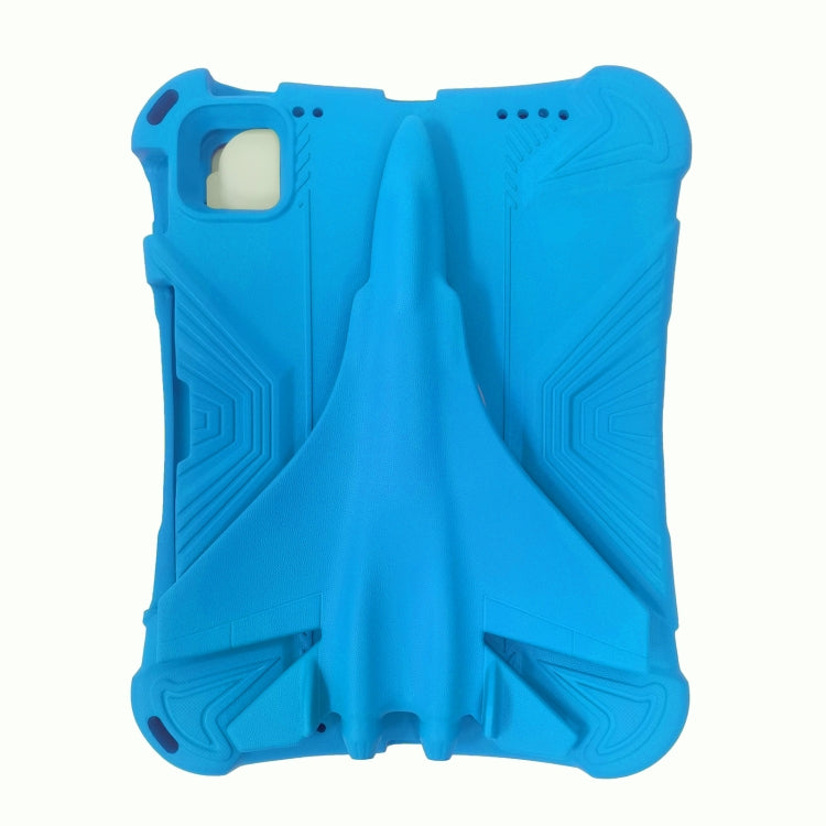 For iPad 2025 / 2022 360 Rotation Aircraft Holder EVA Shockproof Tablet Case(Blue) - iPad 2025 / 2022 Cases by buy2fix | Online Shopping UK | buy2fix