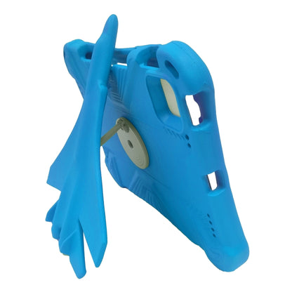 For iPad 2025 / 2022 360 Rotation Aircraft Holder EVA Shockproof Tablet Case(Blue) - iPad 2025 / 2022 Cases by buy2fix | Online Shopping UK | buy2fix