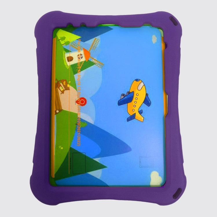 For iPad 2025 / 2022 360 Rotation Aircraft Holder EVA Shockproof Tablet Case(Purple) - iPad 2025 / 2022 Cases by buy2fix | Online Shopping UK | buy2fix