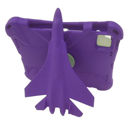 For iPad 2025 / 2022 360 Rotation Aircraft Holder EVA Shockproof Tablet Case(Purple) - iPad 2025 / 2022 Cases by buy2fix | Online Shopping UK | buy2fix