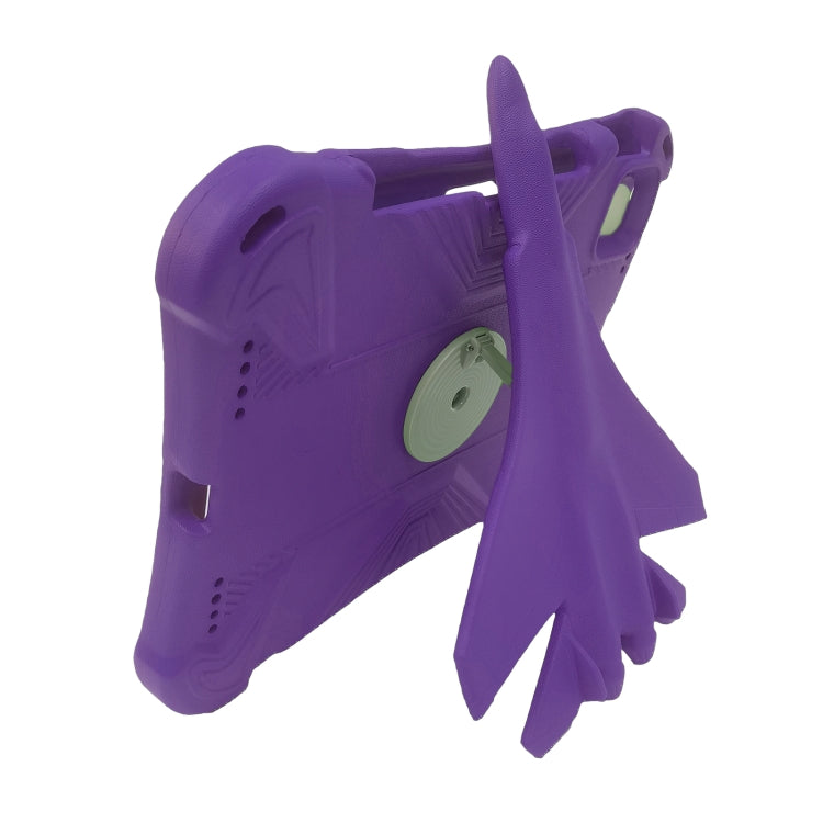 For iPad 2025 / 2022 360 Rotation Aircraft Holder EVA Shockproof Tablet Case(Purple) - iPad 2025 / 2022 Cases by buy2fix | Online Shopping UK | buy2fix