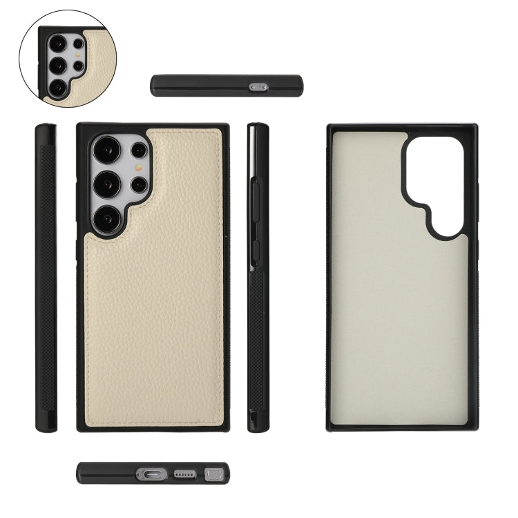 For Samsung Galaxy S24 5G Crossbody Multi-functional Zipper Wallet Litchi Leather Phone Case(Beige) - Galaxy S24 5G Cases by buy2fix | Online Shopping UK | buy2fix