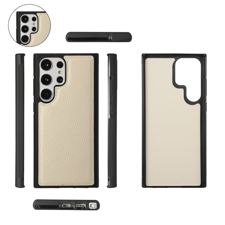 For Samsung Galaxy S23 5G Crossbody Multi-functional Zipper Wallet Litchi Leather Phone Case(Beige) - Galaxy S23 5G Cases by buy2fix | Online Shopping UK | buy2fix