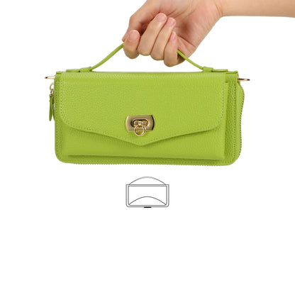 For Samsung Galaxy S22 Ultra 5G Crossbody Multi-functional Zipper Wallet Litchi Leather Phone Case(Green) - Galaxy S22 Ultra 5G Cases by buy2fix | Online Shopping UK | buy2fix