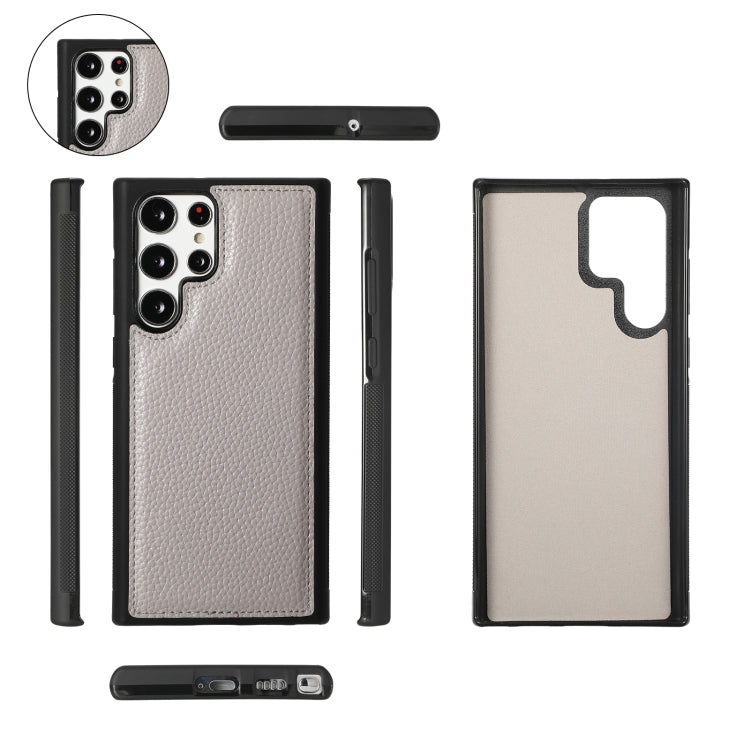 For Samsung Galaxy S22 5G Crossbody Multi-functional Zipper Wallet Litchi Leather Phone Case(Grey) - Galaxy S22 5G Cases by buy2fix | Online Shopping UK | buy2fix