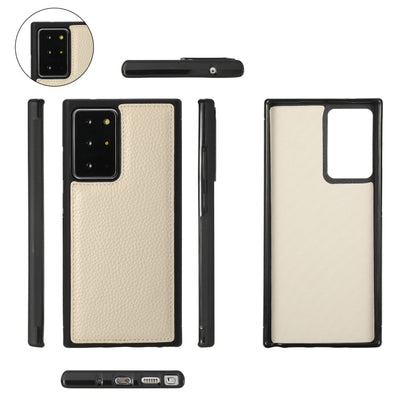 For Samsung Galaxy Note20 Ultra Crossbody Multi-functional Zipper Wallet Litchi Leather Phone Case(Beige) - Galaxy Phone Cases by buy2fix | Online Shopping UK | buy2fix