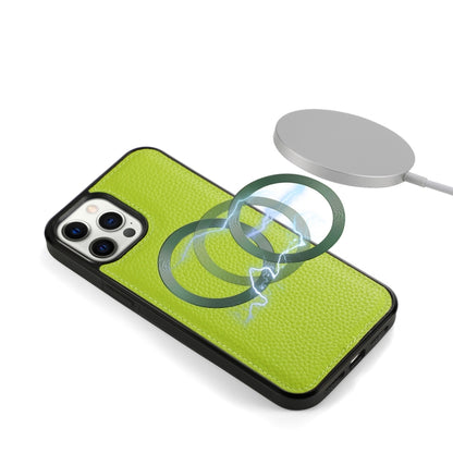 For iPhone 12 MagSafe Crossbody Multi-functional Zipper Wallet Litchi Leather Phone Case(Green) - iPhone 12 / 12 Pro Cases by buy2fix | Online Shopping UK | buy2fix