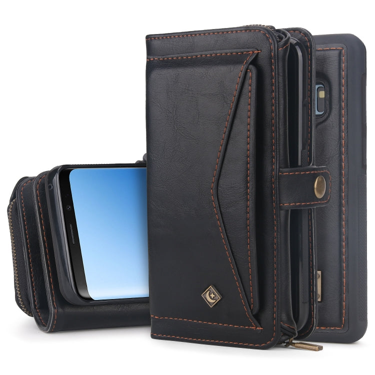 For Samsung Galaxy S9 Multi-functional Zipper Wallet Leather Phone Case(Black) - Galaxy Phone Cases by buy2fix | Online Shopping UK | buy2fix