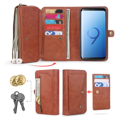For Samsung Galaxy S9 Multi-functional Zipper Wallet Leather Phone Case(Orange) - Galaxy Phone Cases by buy2fix | Online Shopping UK | buy2fix
