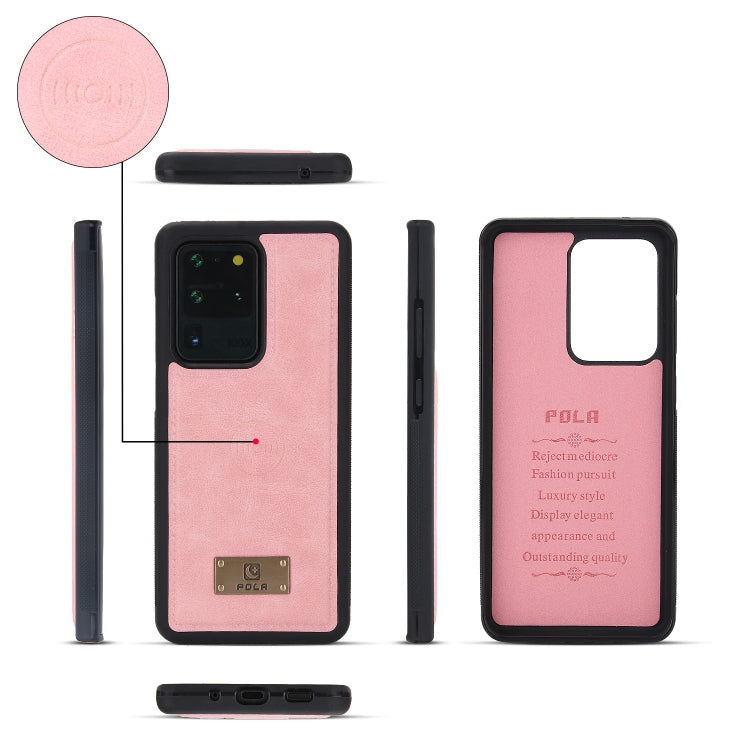 For Samsung  Galaxy S20 Ultra Multi-functional Zipper Wallet Leather Phone Case(Pink) - Galaxy Phone Cases by buy2fix | Online Shopping UK | buy2fix