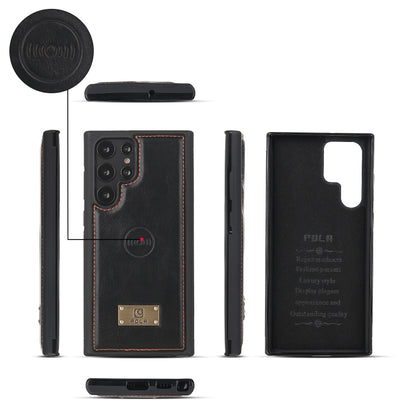 For Samsung Galaxy S22 Ultra 5G Multi-functional Zipper Wallet Leather Phone Case(Black) - Galaxy S22 Ultra 5G Cases by buy2fix | Online Shopping UK | buy2fix