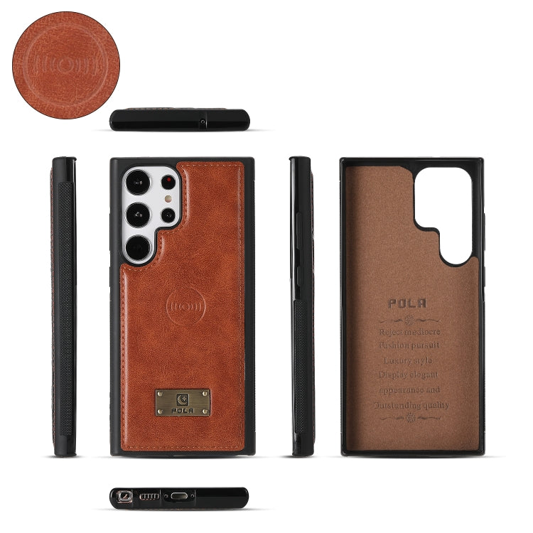 For Samsung Galaxy S23+ 5G Multi-functional Zipper Wallet Leather Phone Case(Orange) - Galaxy S23+ 5G Cases by buy2fix | Online Shopping UK | buy2fix