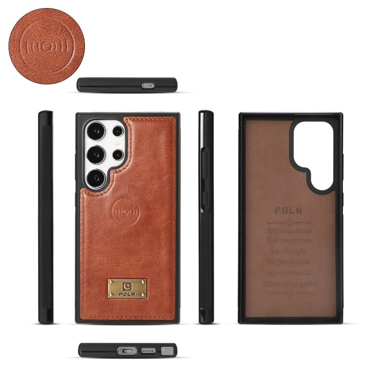 For Samsung Galaxy S24+ 5G Multi-functional Zipper Wallet Leather Phone Case(Orange) - Galaxy S24+ 5G Cases by buy2fix | Online Shopping UK | buy2fix