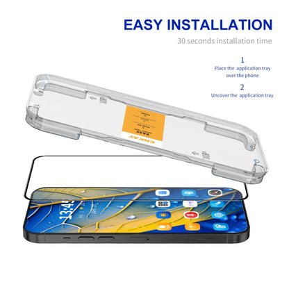 For Motorola Moto G35 5G ENKAY Easy Install High Alumina Silicon Full Glass Film - Motorola Tempered Glass by ENKAY | Online Shopping UK | buy2fix