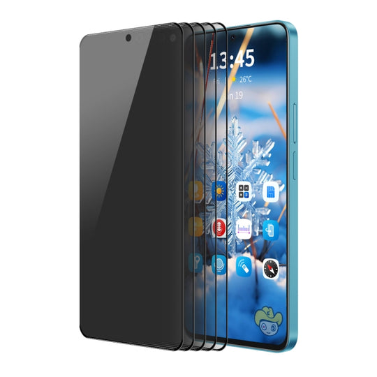 For Samsung Galaxy S23 FE 5G 5pcs ENKAY Hat-Prince 360 Degree Anti-peeping Privacy Full Screen Tempered Glass Film