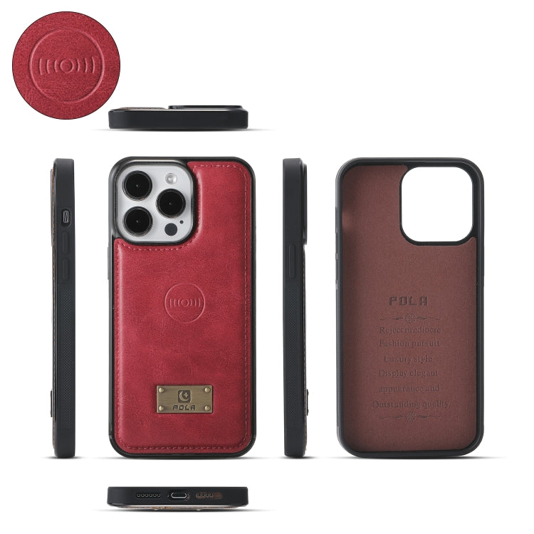 For iPhone 15 Plus Multi-functional Zipper Wallet Leather Phone Case(Red) - iPhone 15 Plus Cases by buy2fix | Online Shopping UK | buy2fix