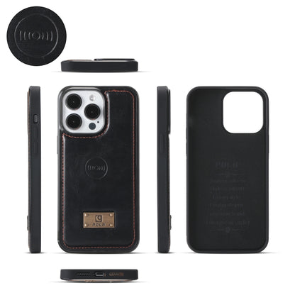 For iPhone 15 Multi-functional Zipper Wallet Leather Phone Case(Black) - iPhone 15 Cases by buy2fix | Online Shopping UK | buy2fix