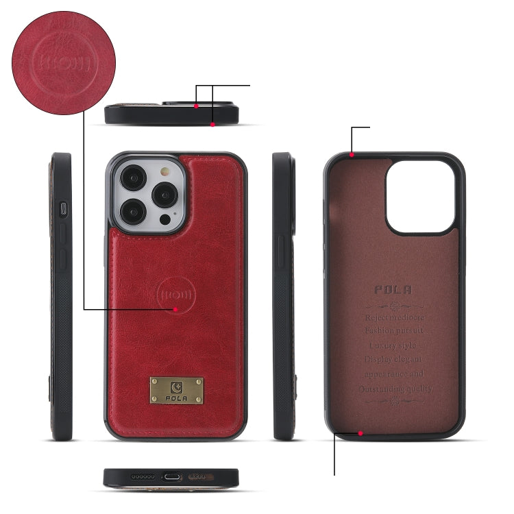 For iPhone 14 Pro Multi-functional Zipper Wallet Leather Phone Case(Red) - iPhone 14 Pro Cases by buy2fix | Online Shopping UK | buy2fix