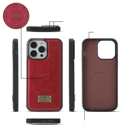 For iPhone 14 Pro Max Multi-functional Zipper Wallet Leather Phone Case(Red) - iPhone 14 Pro Max Cases by buy2fix | Online Shopping UK | buy2fix