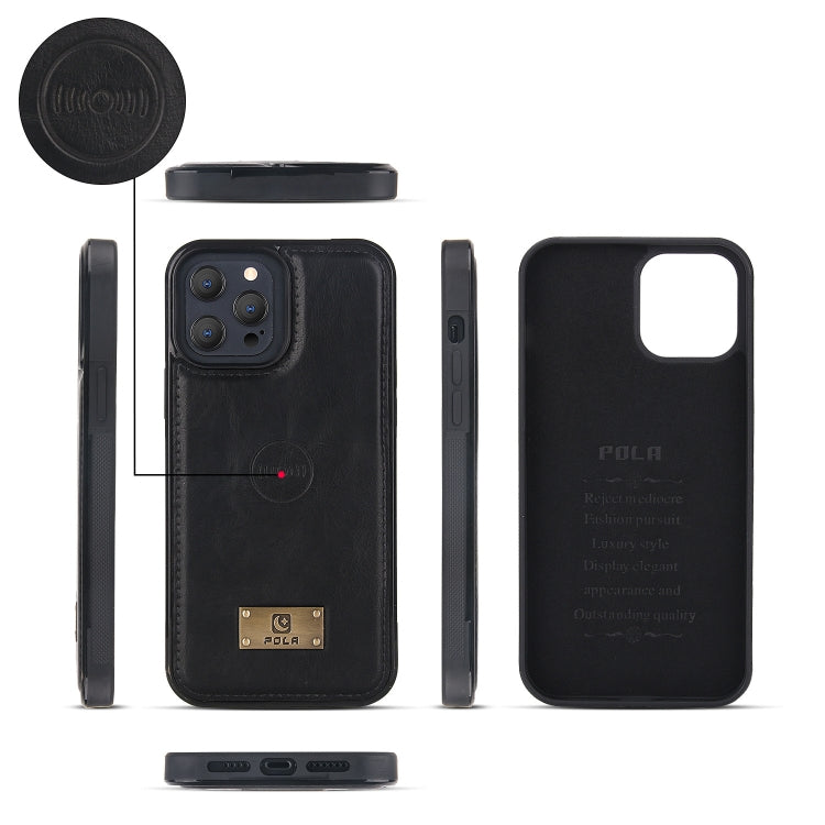 For iPhone 13 Pro Multi-functional Zipper Wallet Leather Phone Case(Black) - iPhone 13 Pro Cases by buy2fix | Online Shopping UK | buy2fix