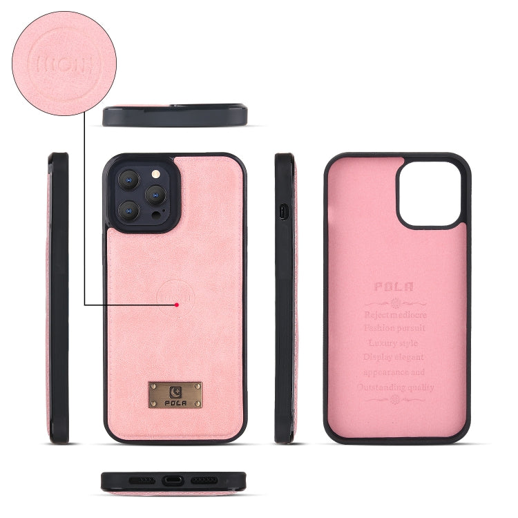 For iPhone 13 Pro Multi-functional Zipper Wallet Leather Phone Case(Pink) - iPhone 13 Pro Cases by buy2fix | Online Shopping UK | buy2fix