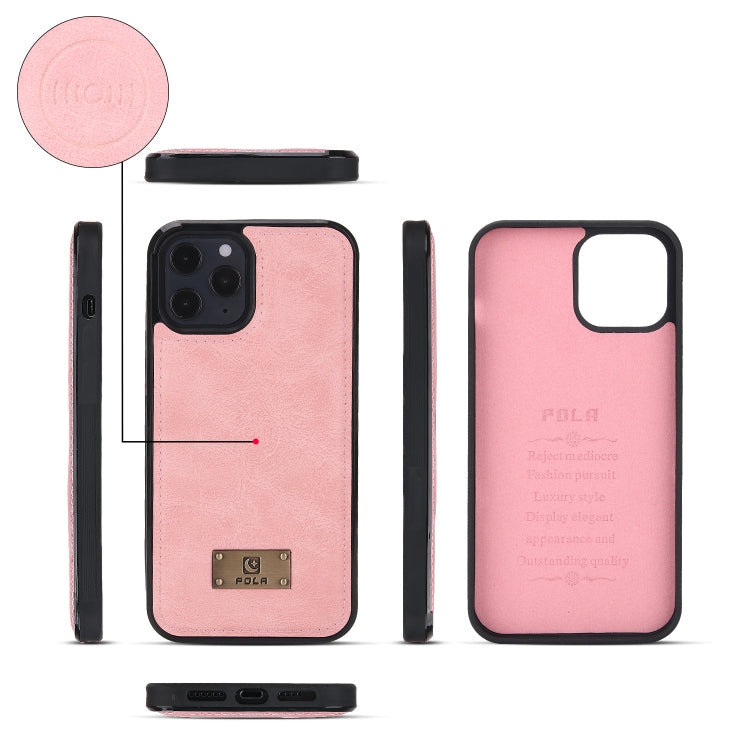 For iPhone 12 Pro Max Multi-functional Zipper Wallet Leather Phone Case(Pink) - iPhone 12 Pro Max Cases by buy2fix | Online Shopping UK | buy2fix