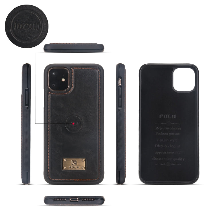 For iPhone 11 Multi-functional Zipper Wallet Leather Phone Case(Black) - iPhone 11 Cases by buy2fix | Online Shopping UK | buy2fix
