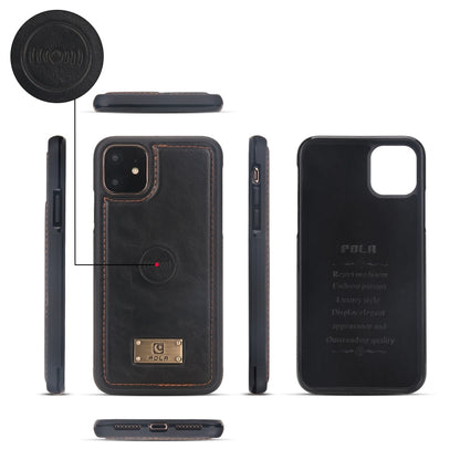 For iPhone 11 Multi-functional Zipper Wallet Leather Phone Case(Black) - iPhone 11 Cases by buy2fix | Online Shopping UK | buy2fix